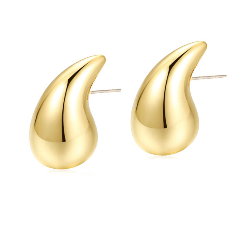 UNI- 11055 - Foiled Gold Drop - Earring