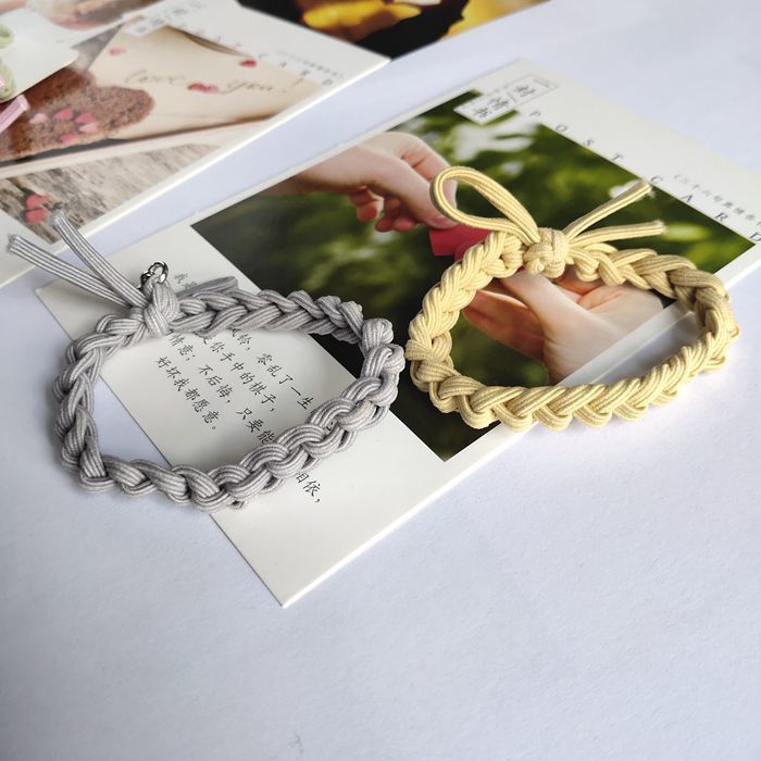 UNI-11737 - Grey & Yellow Elastic Magnetic - Bracelet Set