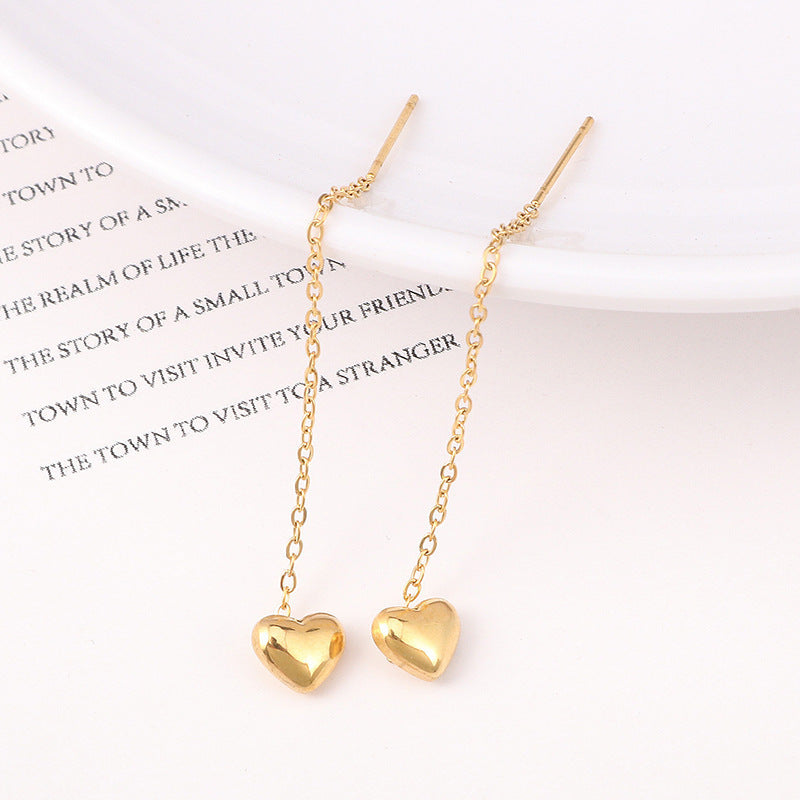 SS-11474 - Gold Heart - Earring Style 1