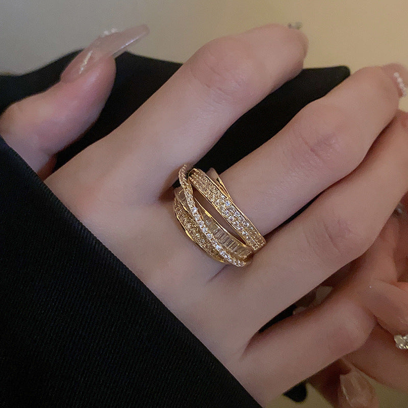 UNI-11836 - Fancy Diamonds Gold - Ring