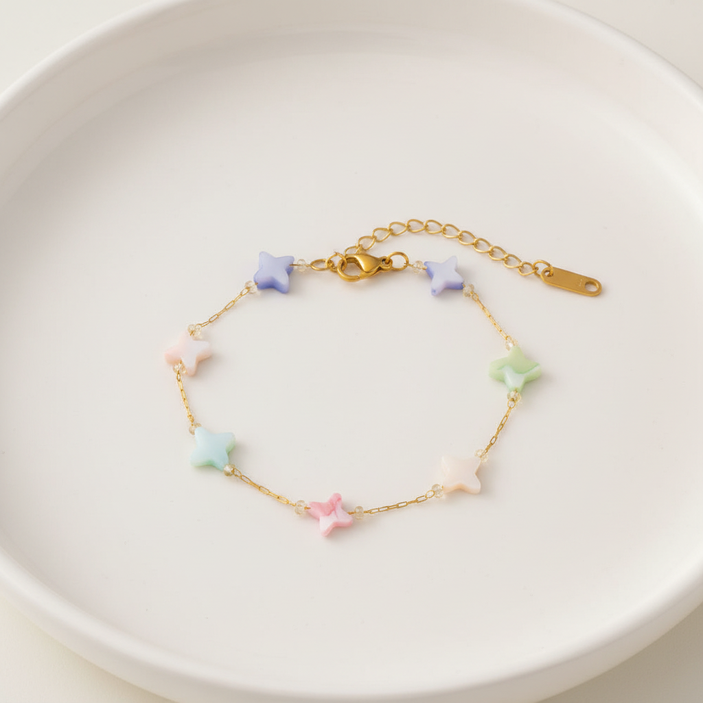 SS-12527 - Galaxy Stars Gold  - Bracelet