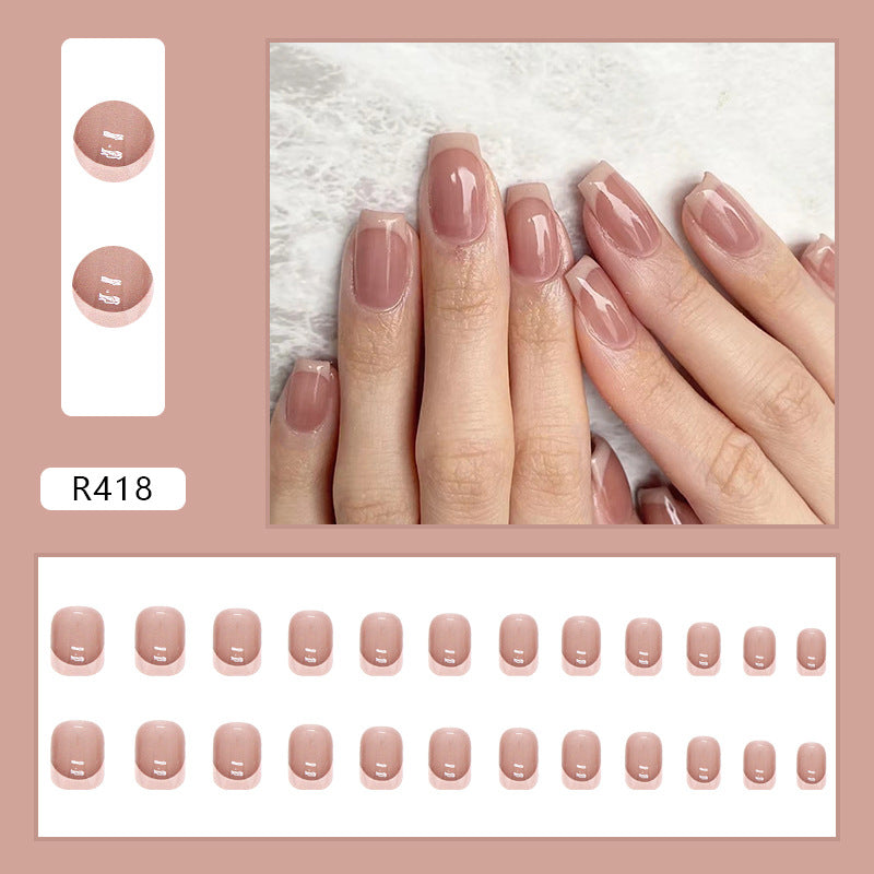 N-105- Rose Pink - Press On Nail Set Of 24