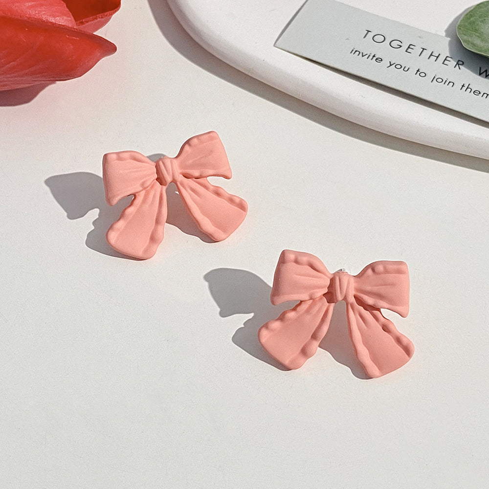 UNI-10975 - Pink Bow  - Earring