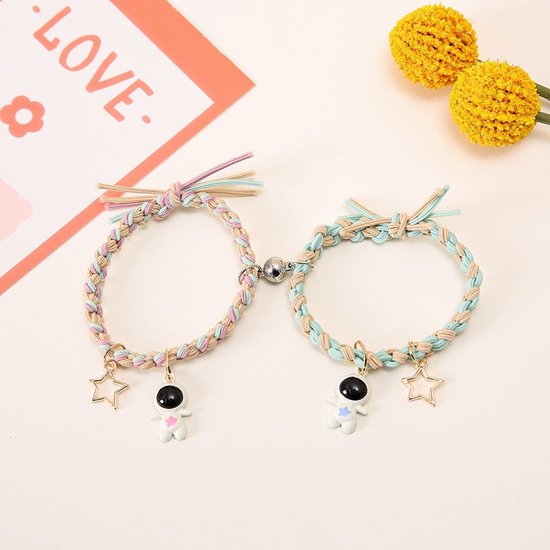 UNI-11780 - Astronaut Mix Color  Magnetic -  Bracelet Set Style 2
