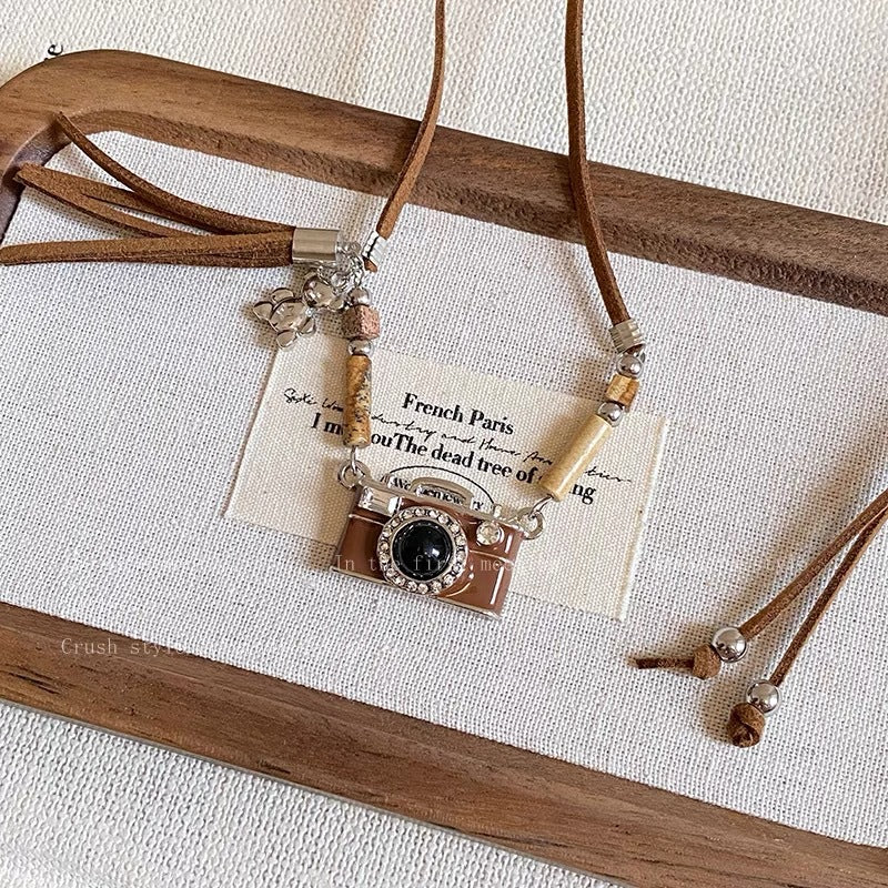 UNI-11987 - Retro Camera  - Necklace