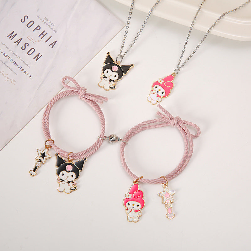 UNI-11740 - Kuromi & My Melody Style 3 - Jewelry Set Of 4
