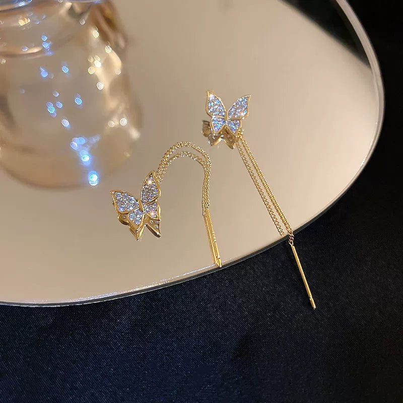 UNI-12242 - Gold Butterfly - Earring