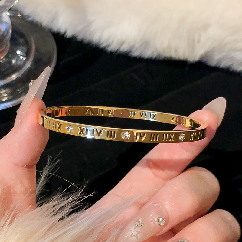 SS-11717 - Premium Gold Series Bangle - Bracelet Style 6