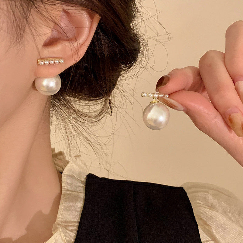 UNI-12241  - Pearl & Gold - Earring