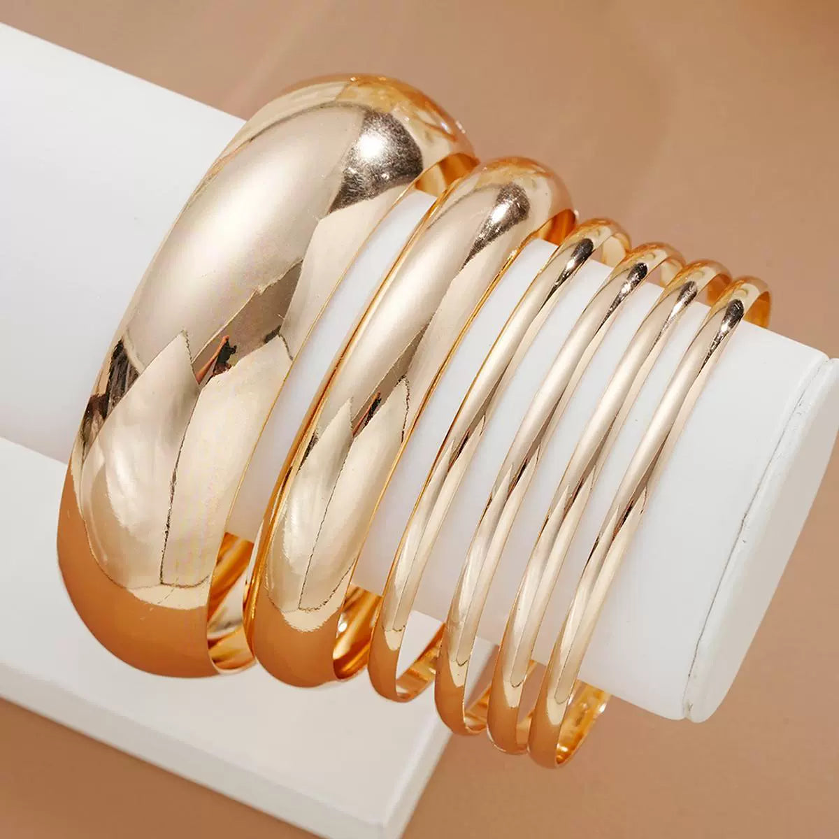 UNI-12821 - Luxury Gold Bangle - Bracelet Set of 6