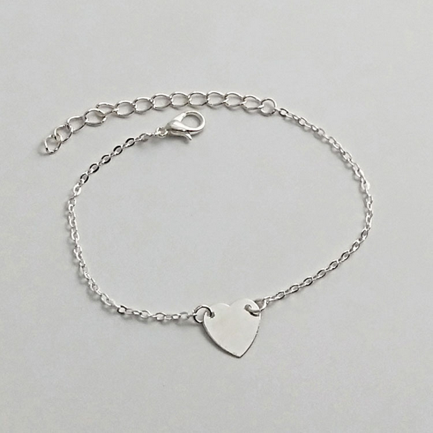 UNI-10467 -  Silver Heart - Bracelet