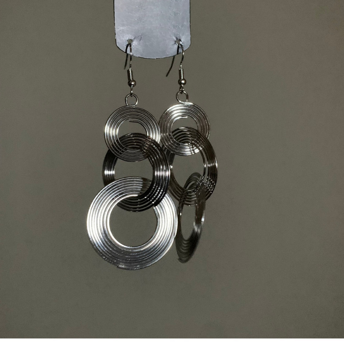 UNI-10459 - Silver Hoop - Earring