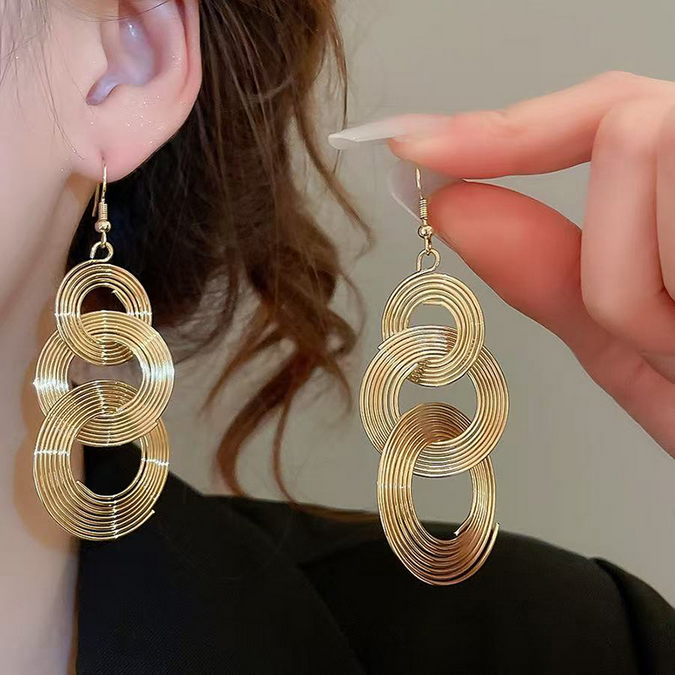 UNI-10458 - Gold Hoop - Earring