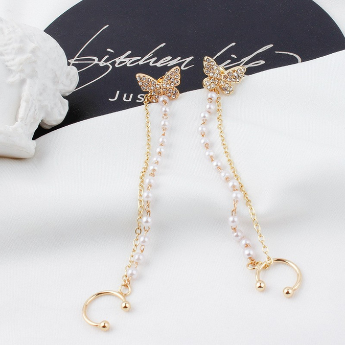 UNI-10439-1  - Dangling Butterfly - Earring Set of 2