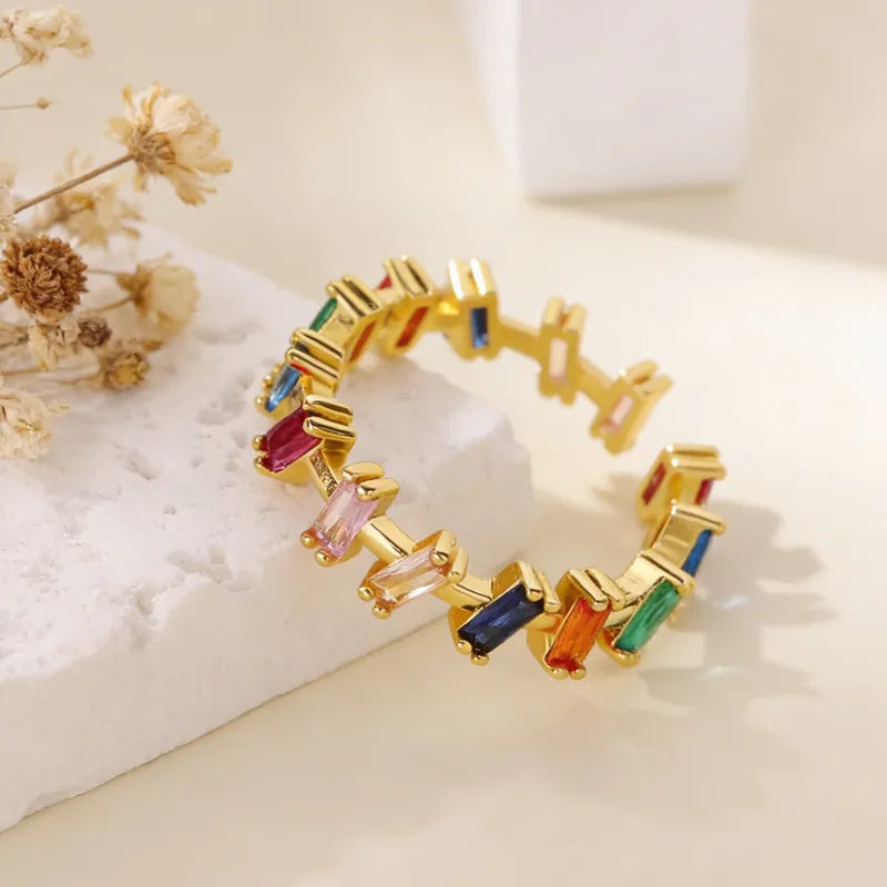 SS-12555 - Multi Gem Series  - Ring Style 10