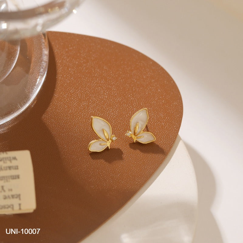 UNI-10007- Beautiful Butterfly Gold - Earring