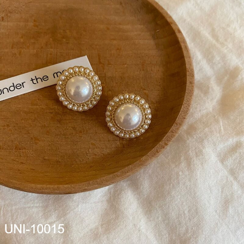 UNI-10015 - Pearl Round - Earring