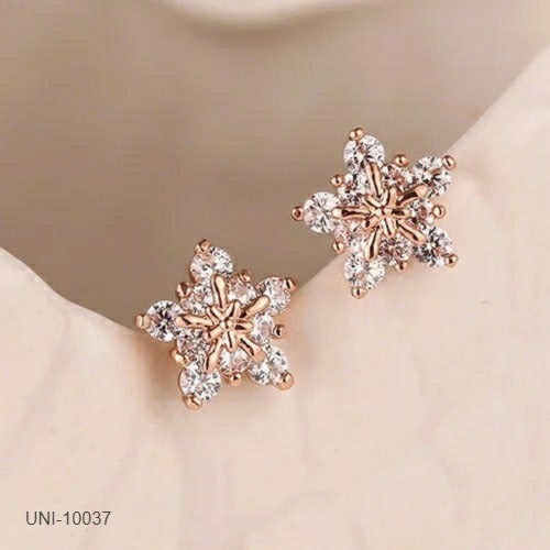 UNI-10037 -Rose Gold Blinky Star  - Earring