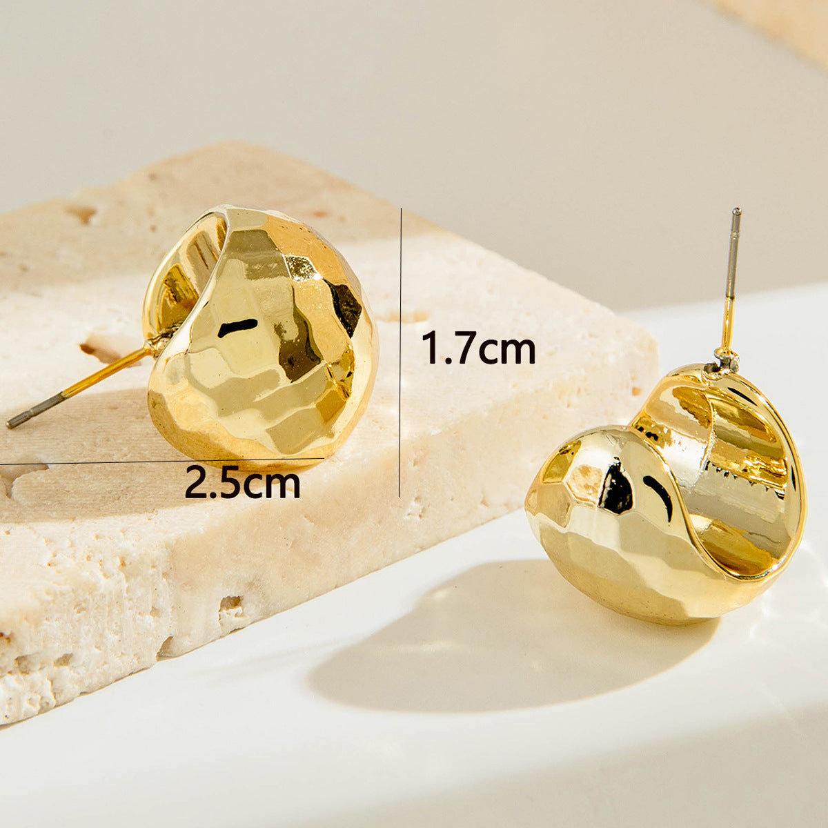 UNI-10149-7 - Fancy Gold Foil  - Earring Style 7