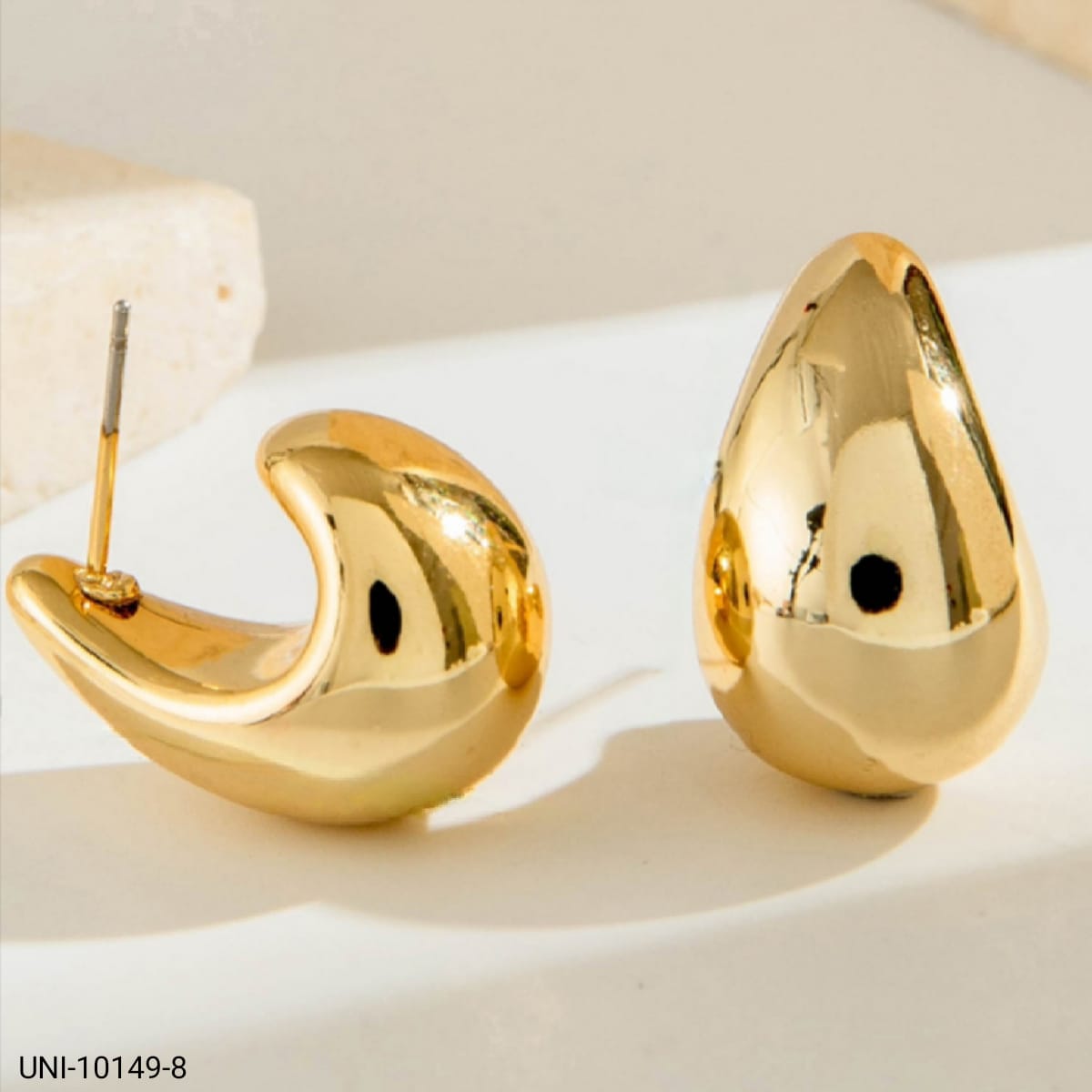UNI-10149-8 - Fancy Gold Foil  - Earring Style 8