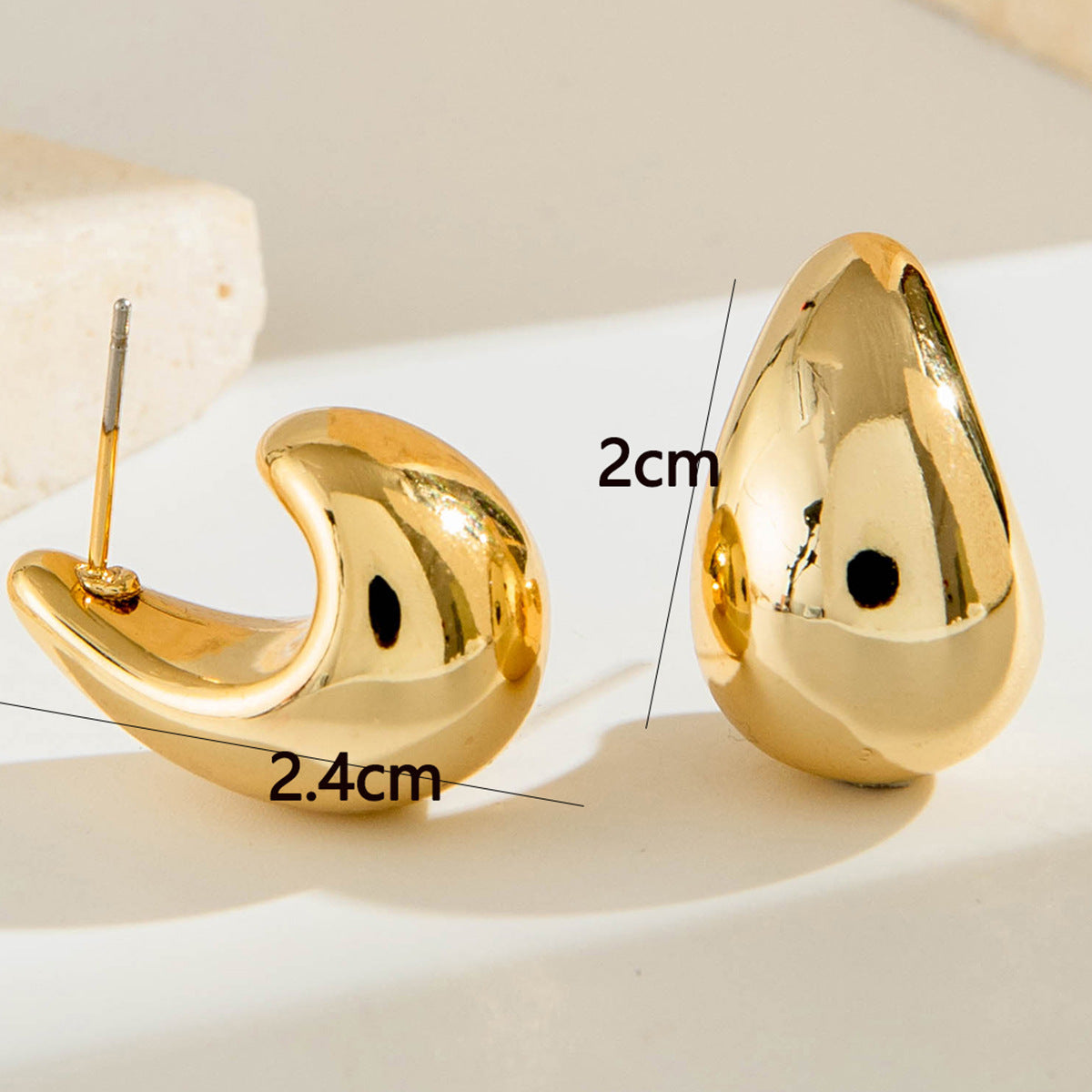 UNI-10149-8 - Fancy Gold Foil  - Earring Style 8