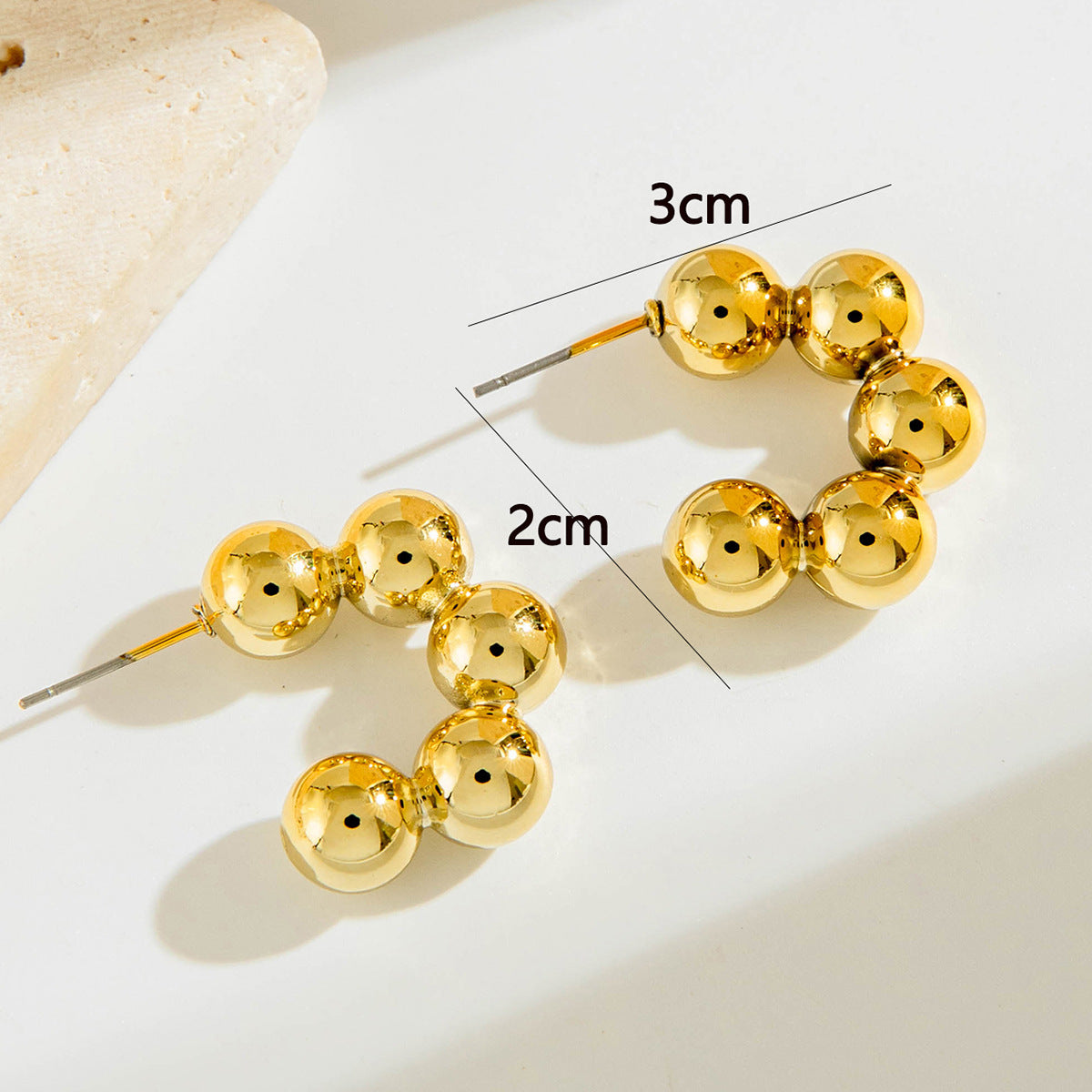 UNI-10149-9 - Fancy Gold Foil  - Earring Style 9