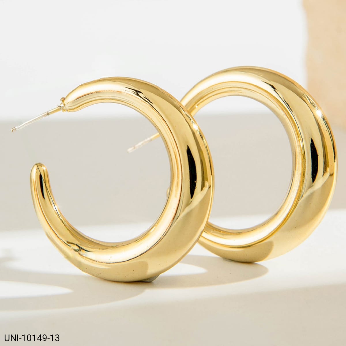 UNI-10149-13 - Fancy Gold Foil  - Earring Style 13