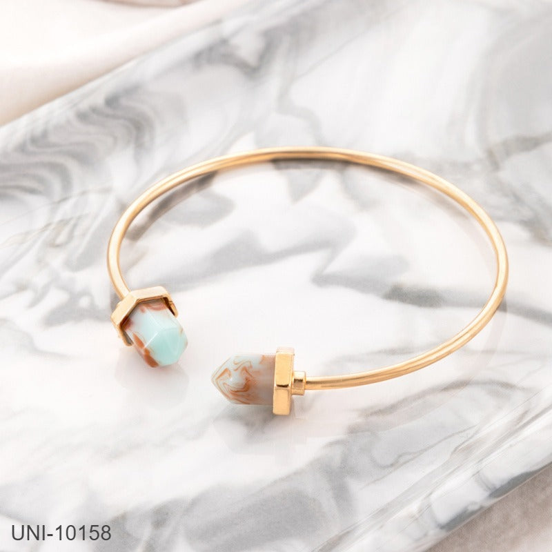 UNI-10158 - Natural Stone Gold  - Bracelet