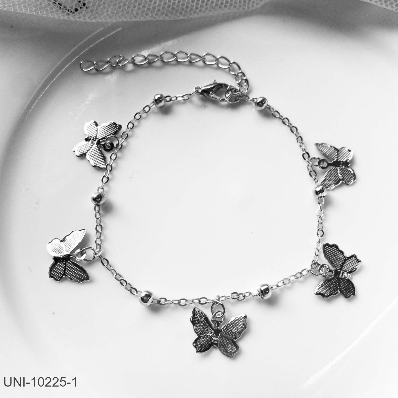UNI-10225-1 -  Butterfly Silver- Bracelet