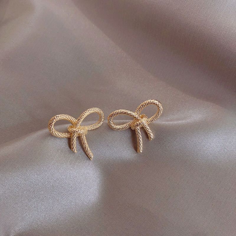 UNI-10239 - Bow Gold   - Earring