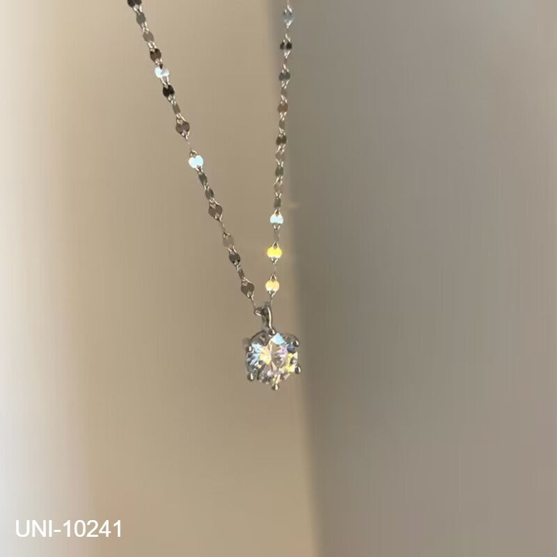 UNI-10241 - Sparkle Diamond Silver - Necklace
