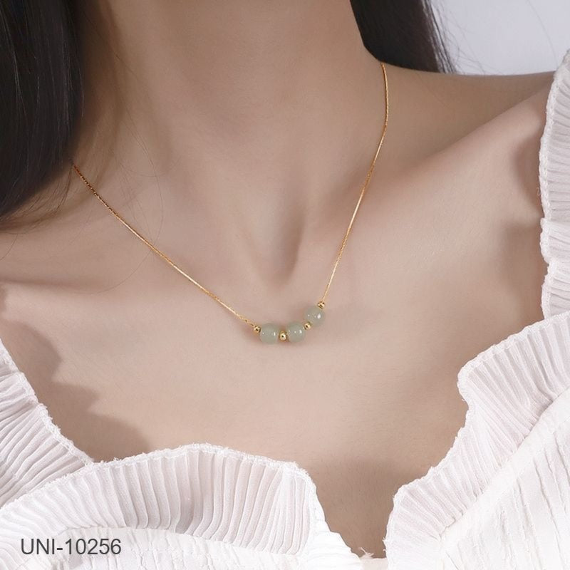 UNI-10256 - Lime Stone  - Necklace Style 1