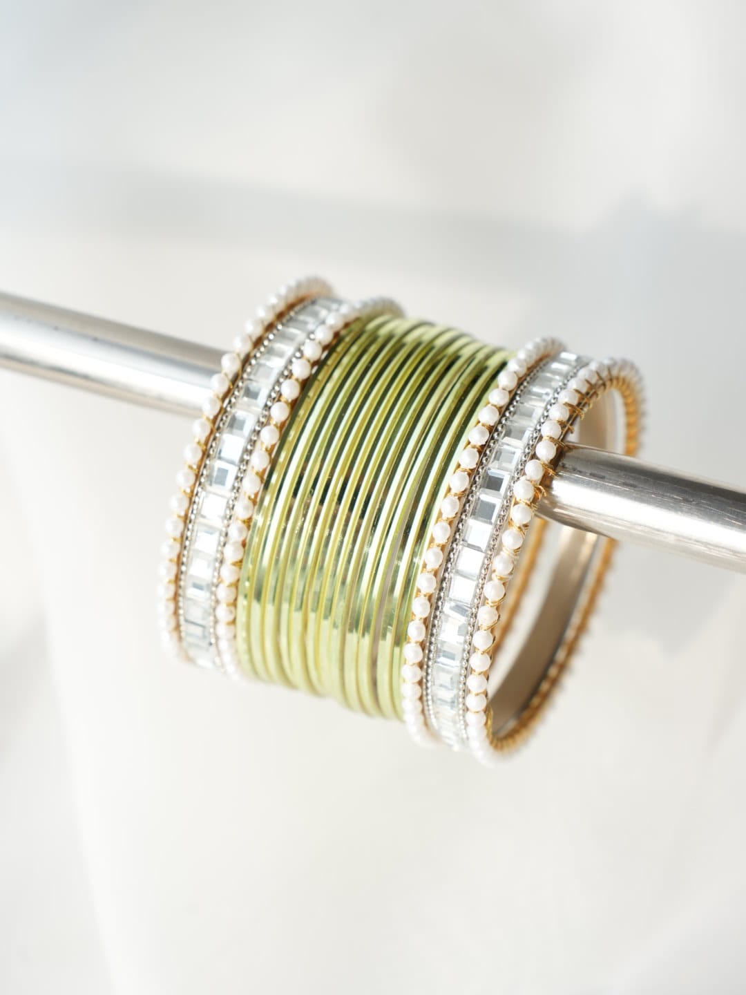 CH-45-  Classy Mint Green Bangles  - Choorian Set