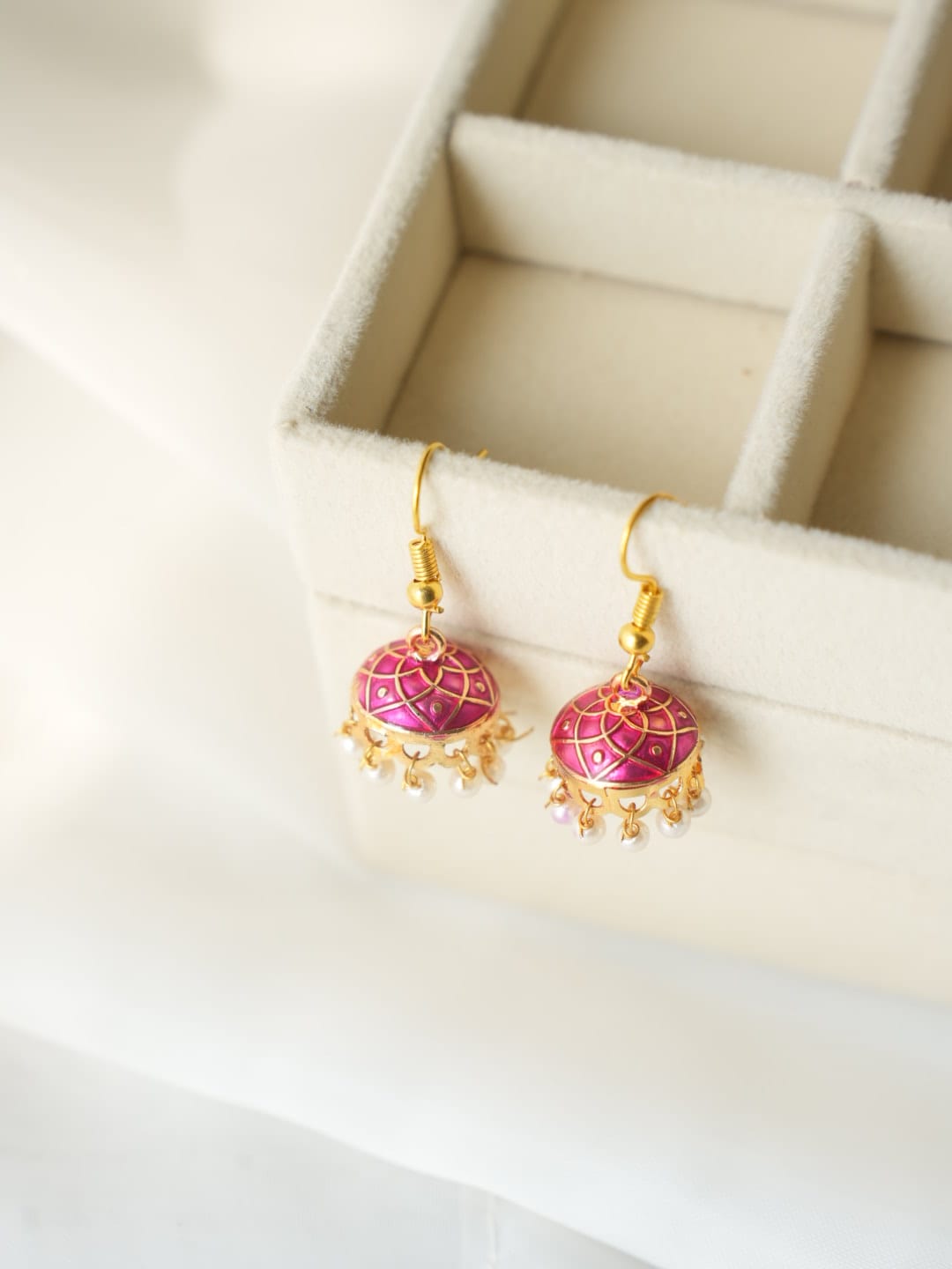 JH-37 - Pearly Jhumka Small - Earring Style 9