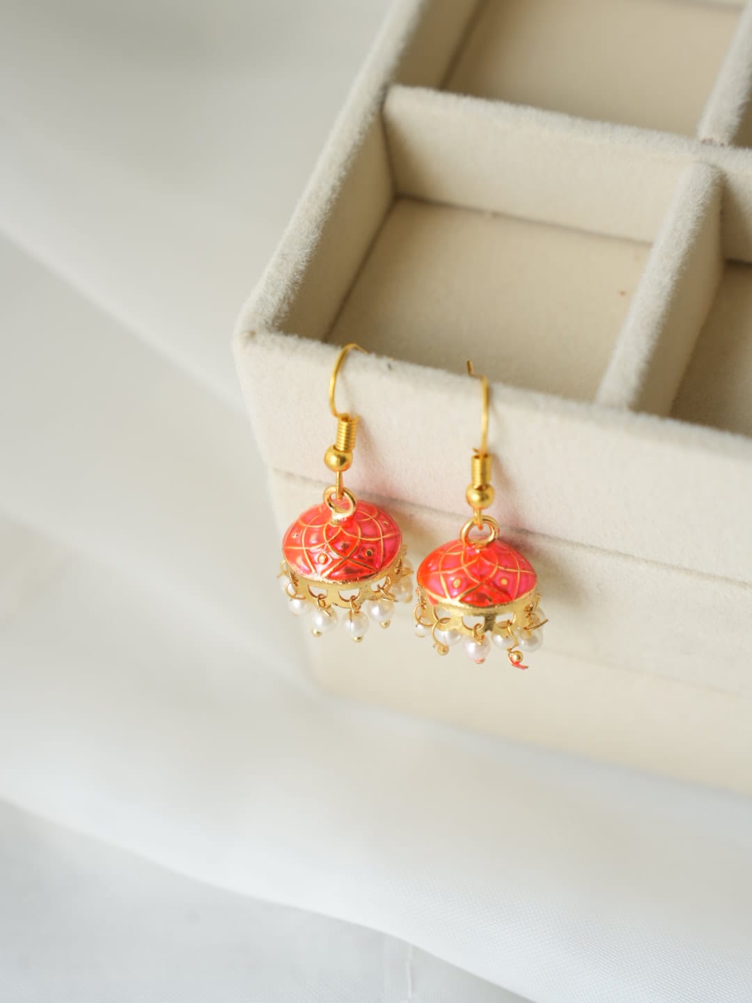 JH-32 - Pearly Jhumka Small - Earring Style 4