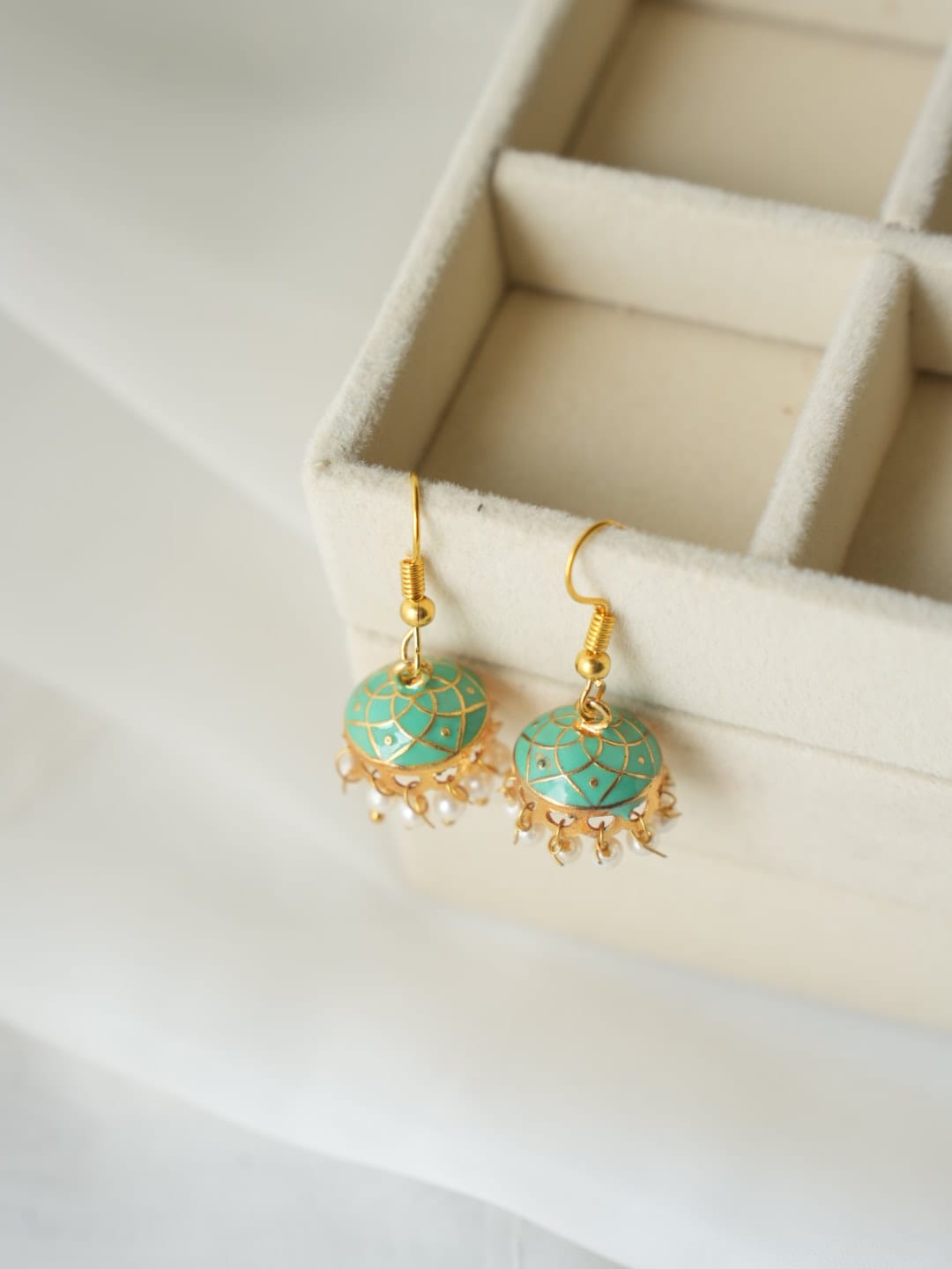 JH-31 - Pearly Jhumka Small - Earring Style 3