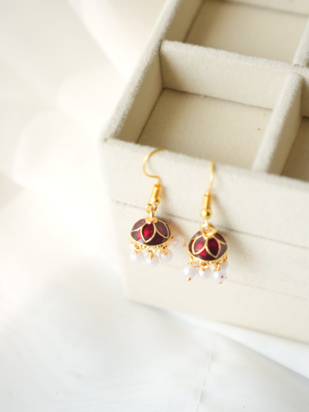 JH-45 - Pearly Jhumka Mini - Earring Style 7