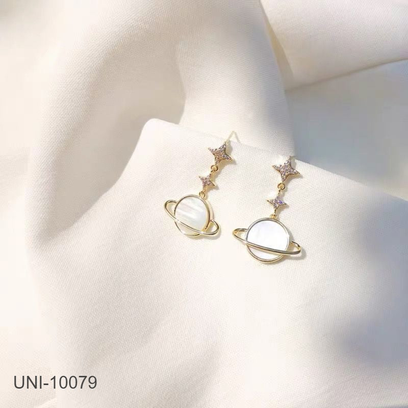 UNI-10079 - Planet Sparkle Gold - Earring