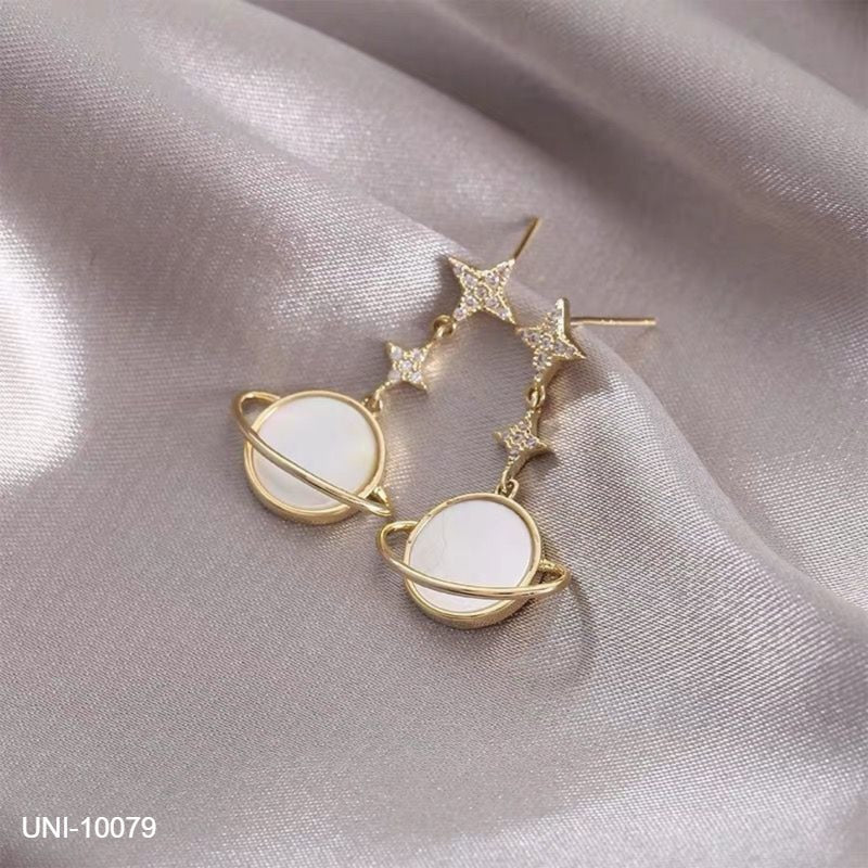 UNI-10079 - Planet Sparkle Gold - Earring