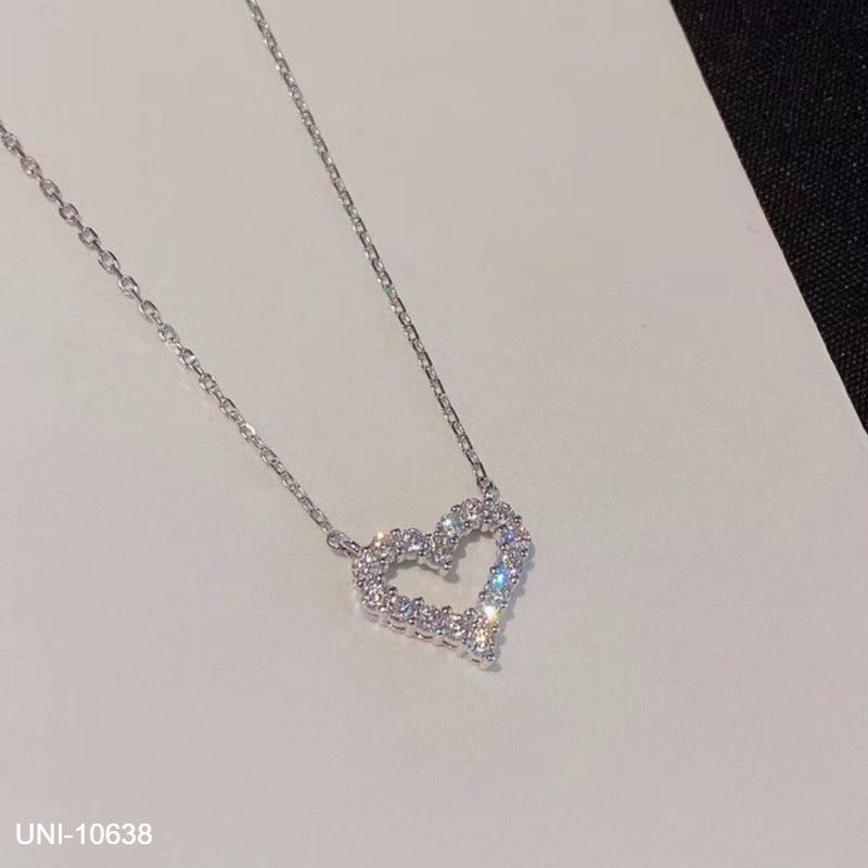 UNI-10638 - Silver Heart - Necklace