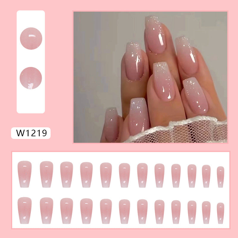 N-145 - Pink Shade - Press On Nail Set Of 24