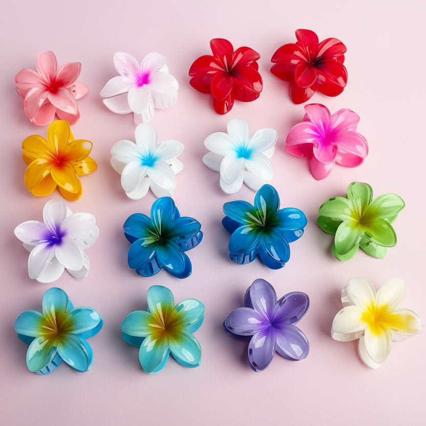 HC-125 Lilly Flower Hair Claw  - Hair Claw