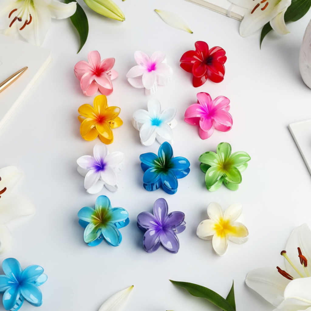 HC-125 Lilly Flower Hair Claw  - Hair Claw