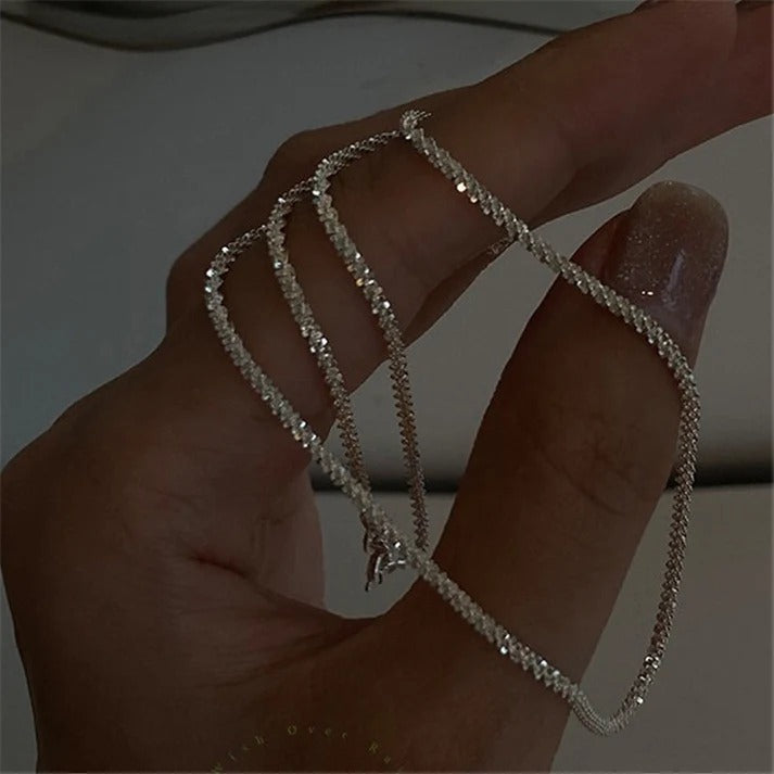 UNI-10857 - Sparkle Chain Silver  - Necklace