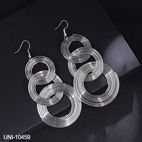 UNI-10459 - Silver Hoop - Earring