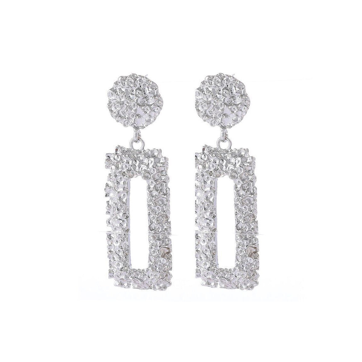 UNI-10489 - Silver Plated - Earring