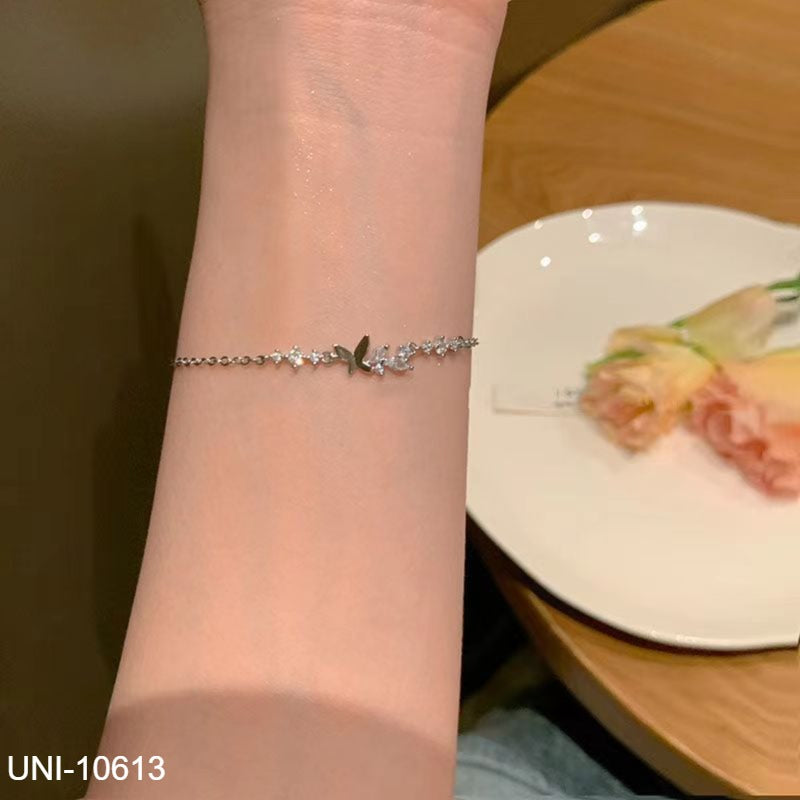 UNI-10613 - Butterfly Diamonds Silver - Bracelet