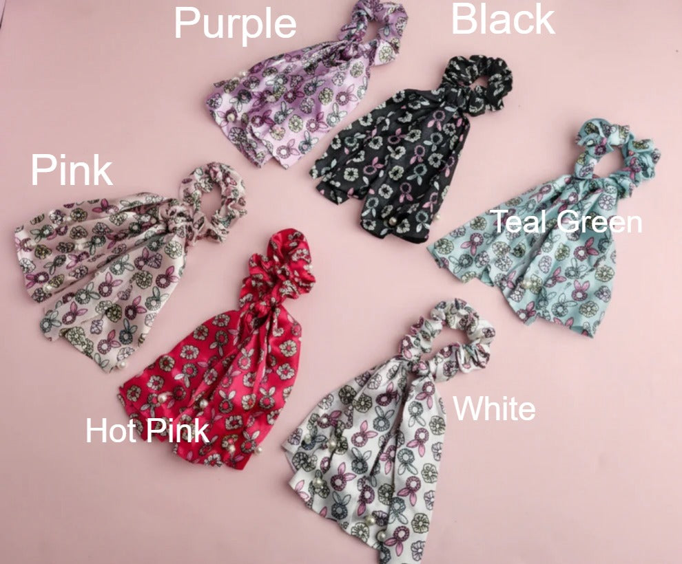 HC-127 - Fancy Bow - Hair Tie