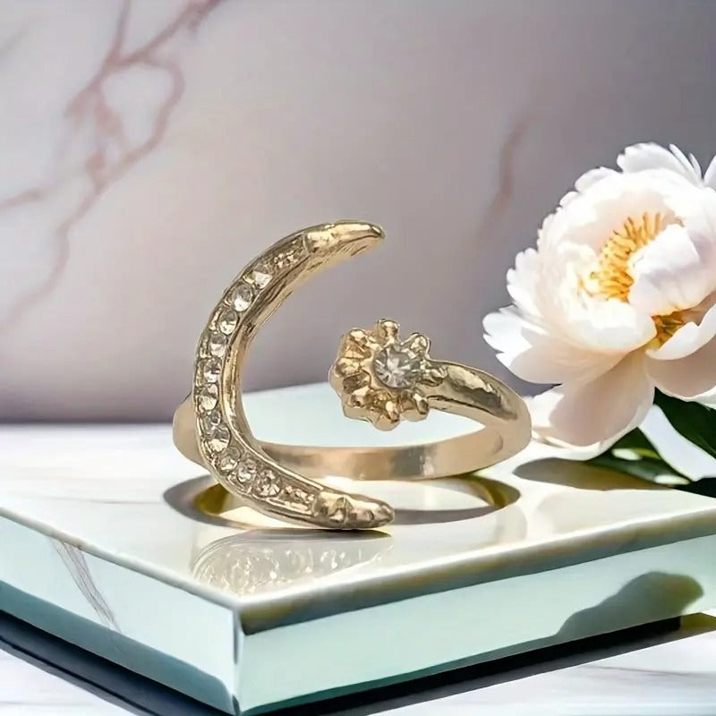 UNI-10177 -  Moon Gold & Silver - Ring