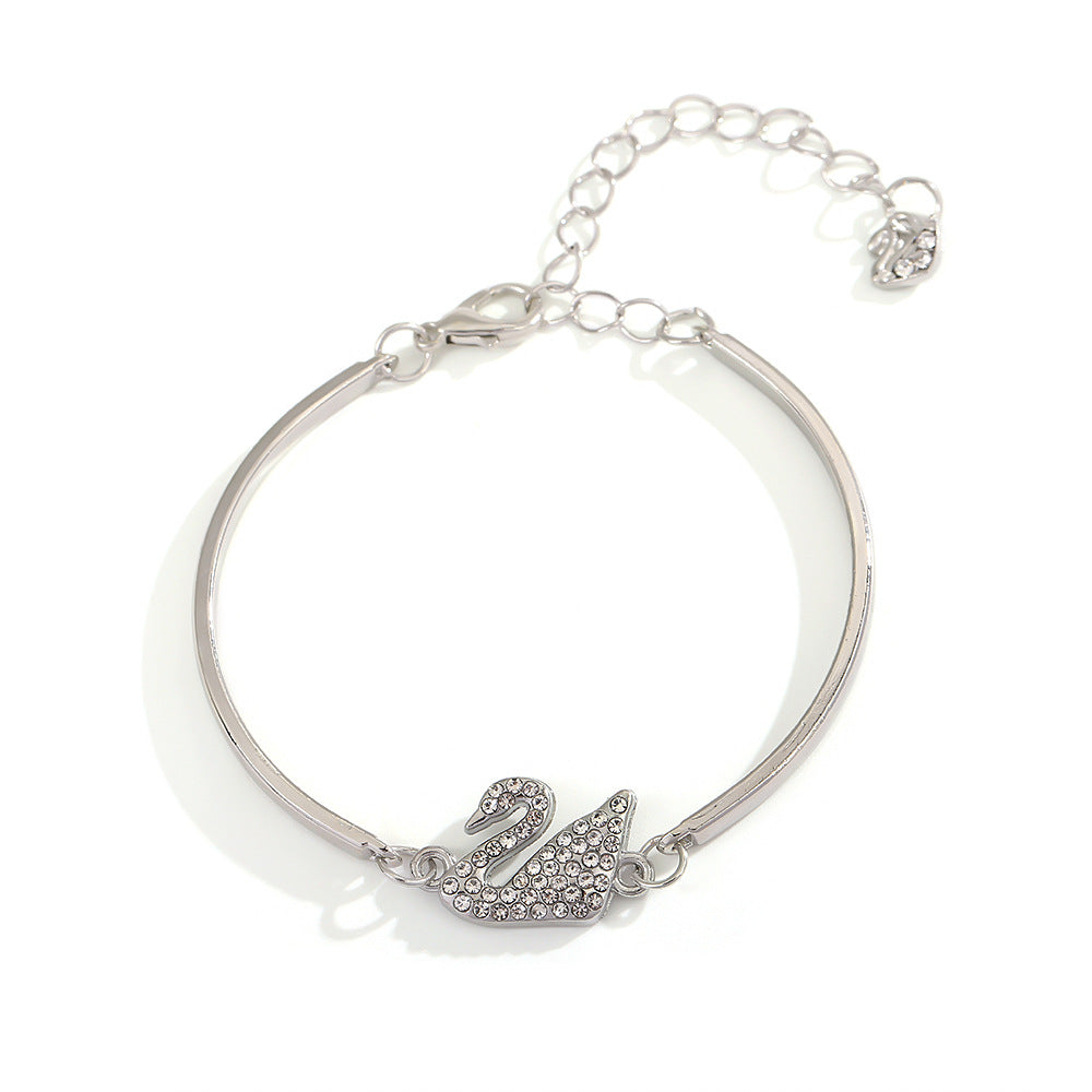 UNI-10565 - Gold Foil Swan Chain  - Bracelet